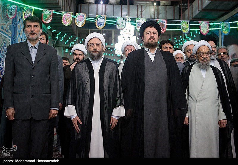 آملی لاریجانی در حرم امام خمینی(ره)