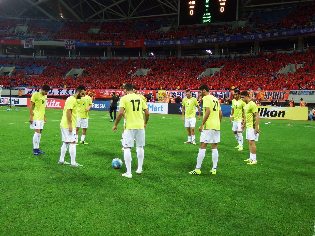 گزارش زنده: ایران 0 - چین 0