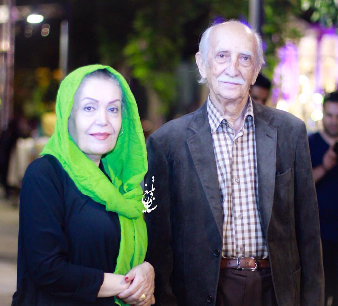 داريوش اسدزاده و همسرش