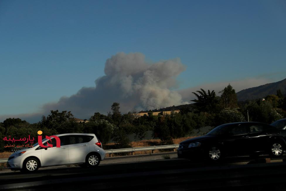 آتش‌سوزی گسترده در اراضی جنگلی سانتاکروز