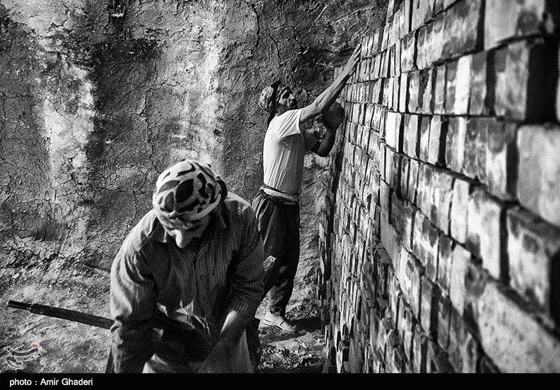 کوره آجر پزی در اراک در قاب تصویر