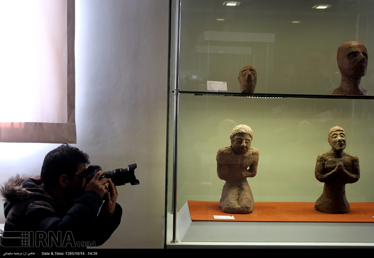 نمایش اشیای تاریخی استرداد شده از ایتالیا در موزه ملی ایران