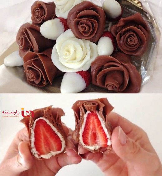 ایده دیزاین کیک با رزهای شکلاتی+عکس