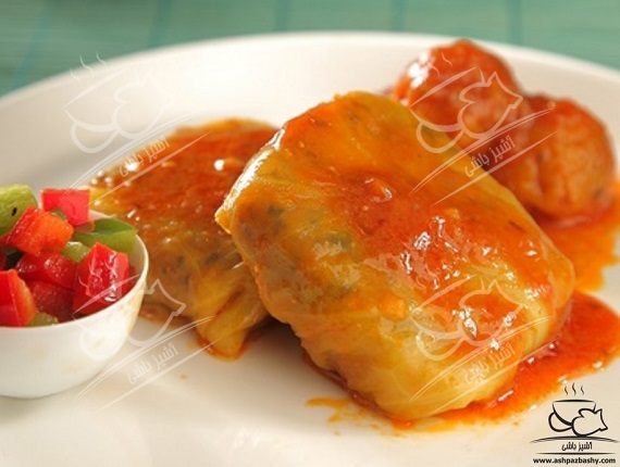 طرز تهیه دلمه کلم برگ طرز تهیه دلمه کلم برگ