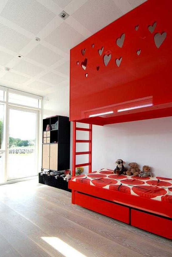 زیباترین مدل های دکوراسیون اتاق خواب قرمز