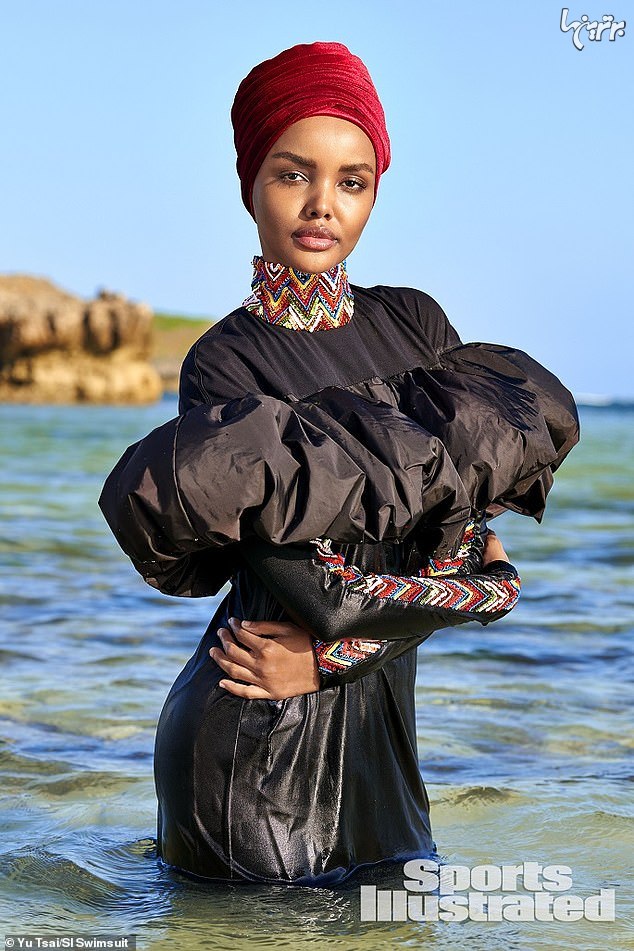 «حلیمه» اولین مدل محجبه در تبلیغات لباس شنای اسلامی
