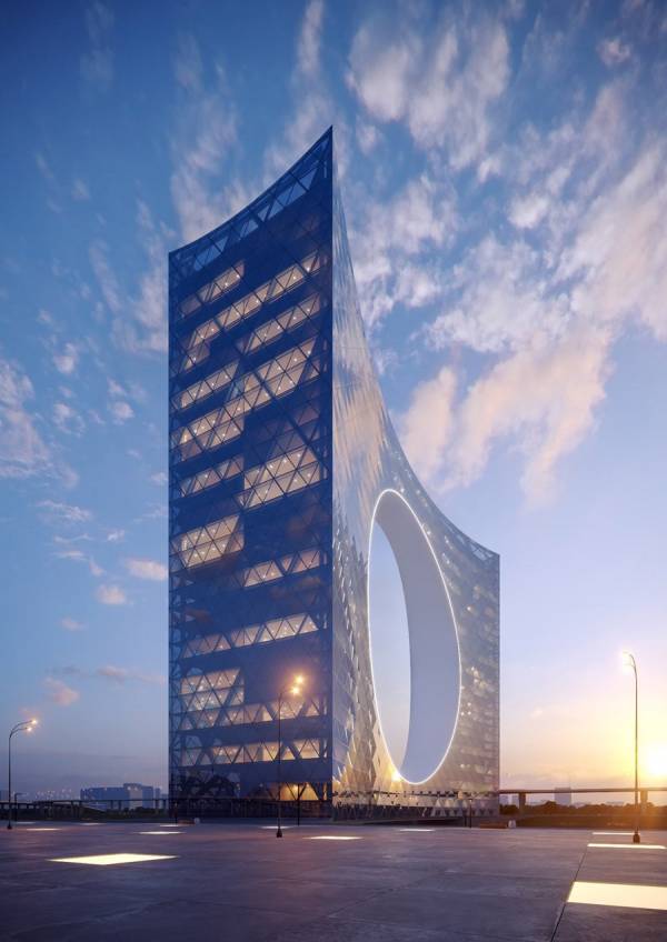 سازه جالب و مفهومی برج خورشیدی!