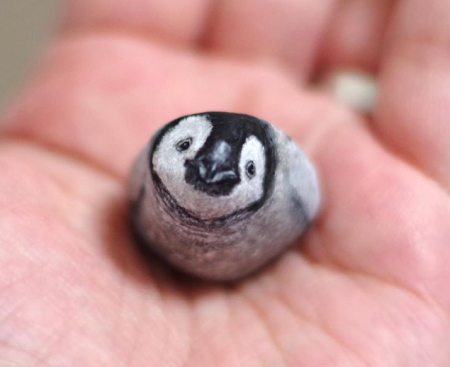 هنرمند ژاپنی با هنر خود سنگ‌ها را به حیوانات کوچک تبدیل کرد