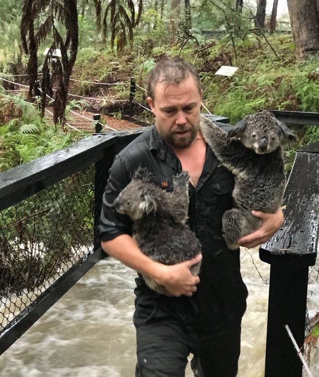 بارش شدید باران و جاری شدن سیل در استرالیا +تصاویر