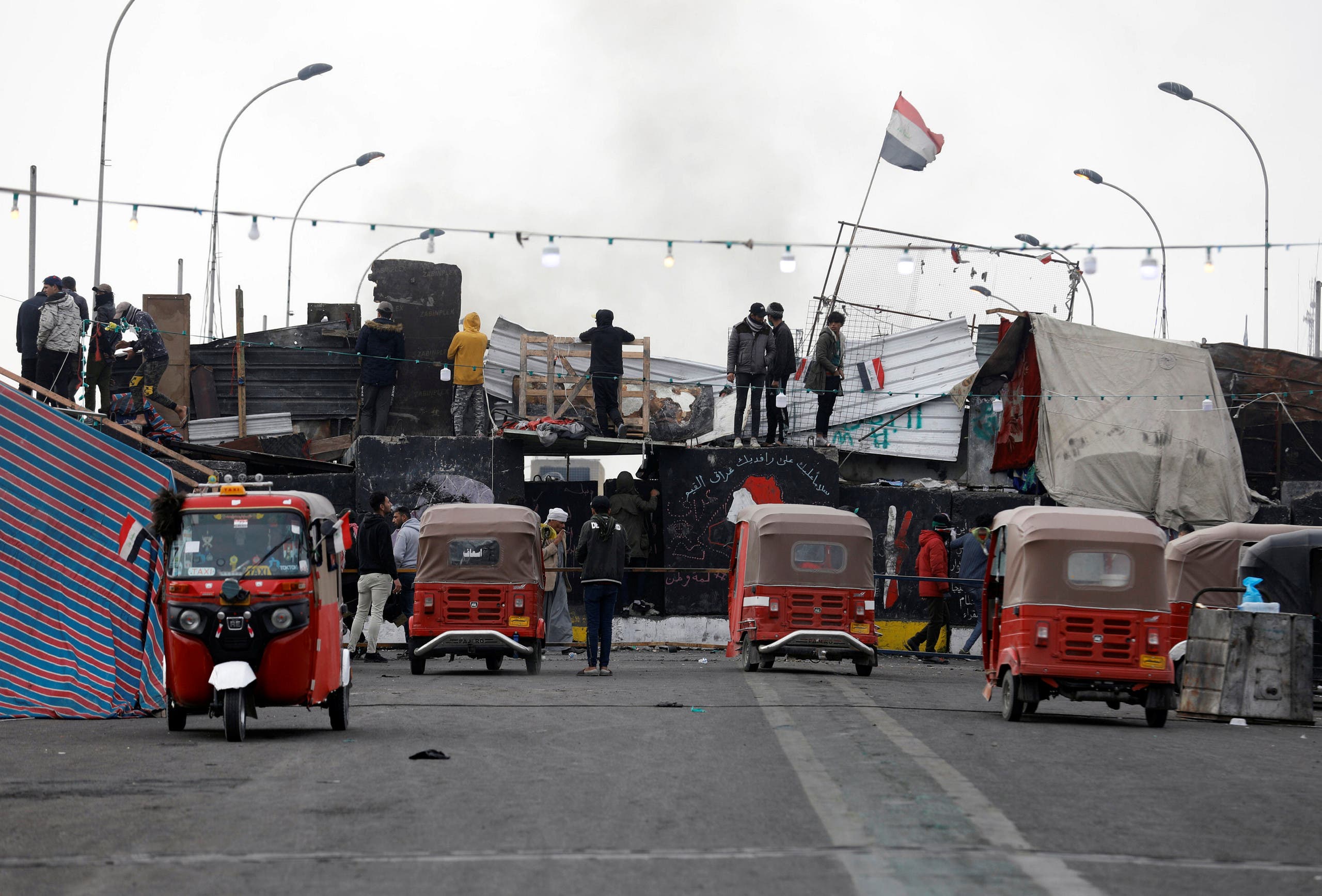 تشدید فعالیت های اعتراضی در بغداد و دیگر شهرهای عراق+تصاویر