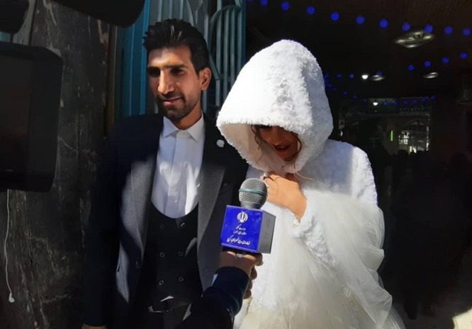 حضور عروس و داماد‌ها در انتخابات +عکس
