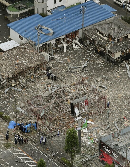 وقوع انفجار در ژاپن یک کشته و ۱۷ زخمی برجای گذاشت + عکس