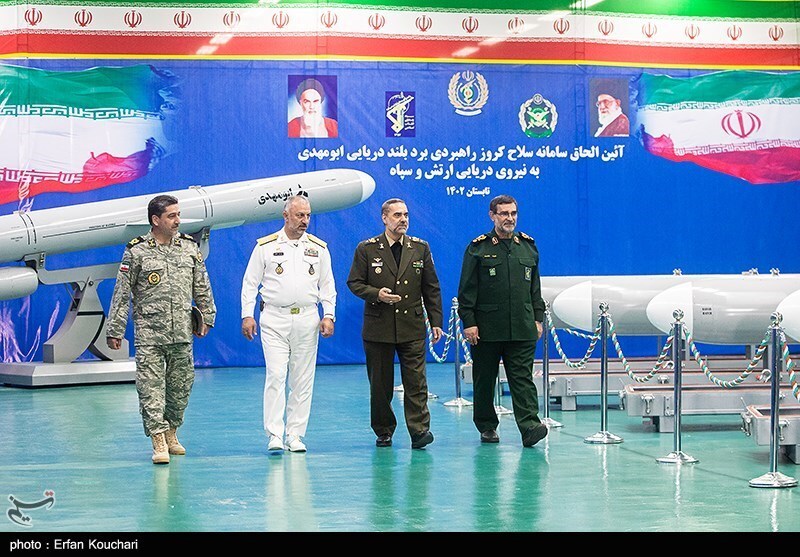 آئین الحاق موشک های کروز ابومهدی به نیروی دریایی ارتش و سپاه/ گزارش تصویری