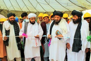 پروژه خیابان‌سازی در افغانستان توسط طالبان کلید خورد