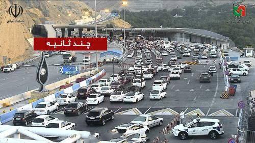  ترافیک فوق سنگین در مسیر رفت و برگشت محور چالوس