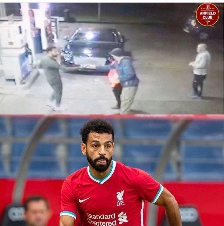 حرکت خبرساز محمد صلاح در یک پمپ بنزین+ عکس حرکت خبرساز محمد صلاح در یک پمپ بنزین+ عکس