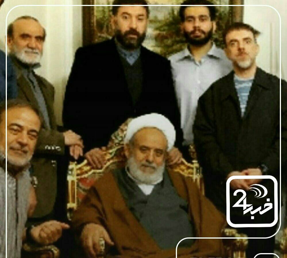 مرحوم علی انصاریان در کنار عمویش شیخ حسین انصاریان + عکس