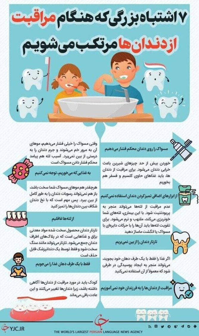 ۷ اشتباه بزرگی که هنگام مراقبت از دندان‌ها مرتکب می‌شویم+عکس