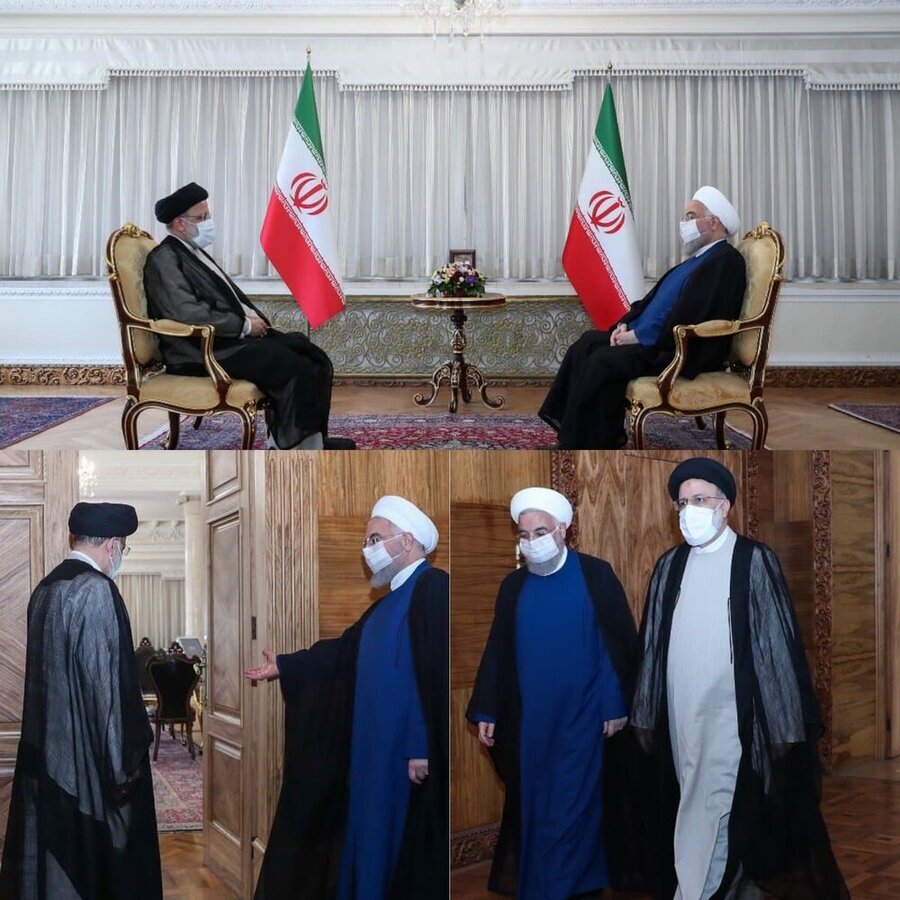 رئیسی به دیدار روحانی رفت + عکس