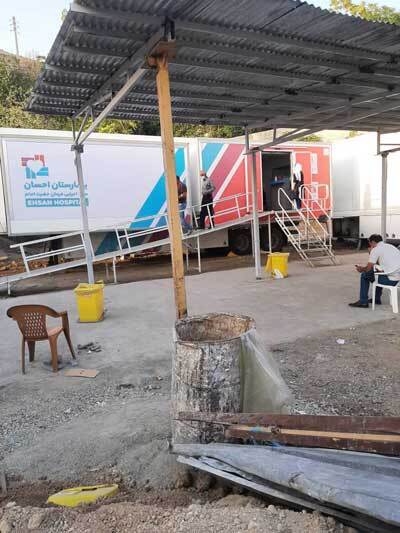 تصاویری عجیب از محل پذیرش بیماران کرونایی + عکس