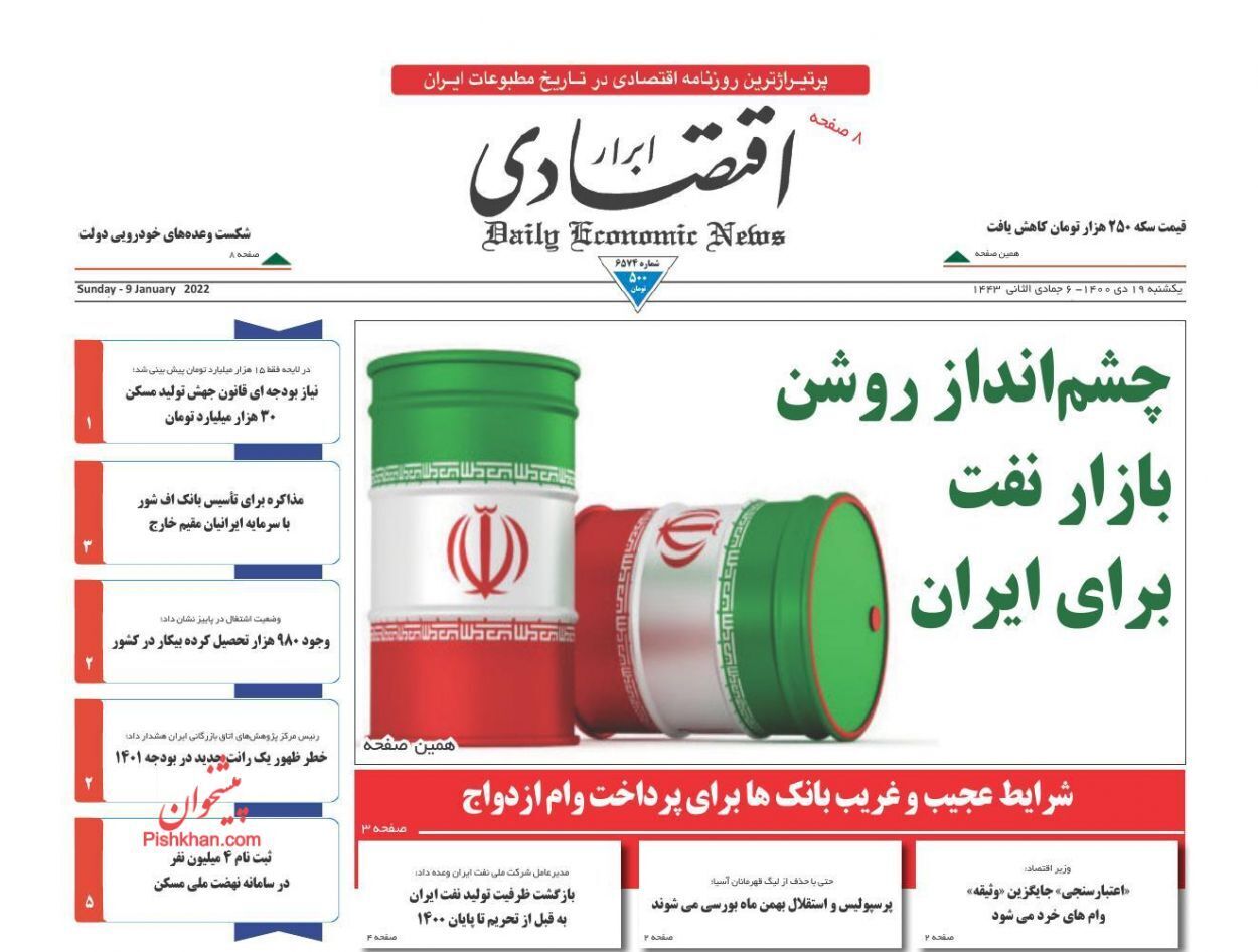 از چشم انداز روشن بازار نفت برای ایران تا افسارگسیختگی گرانی+ تصاویر