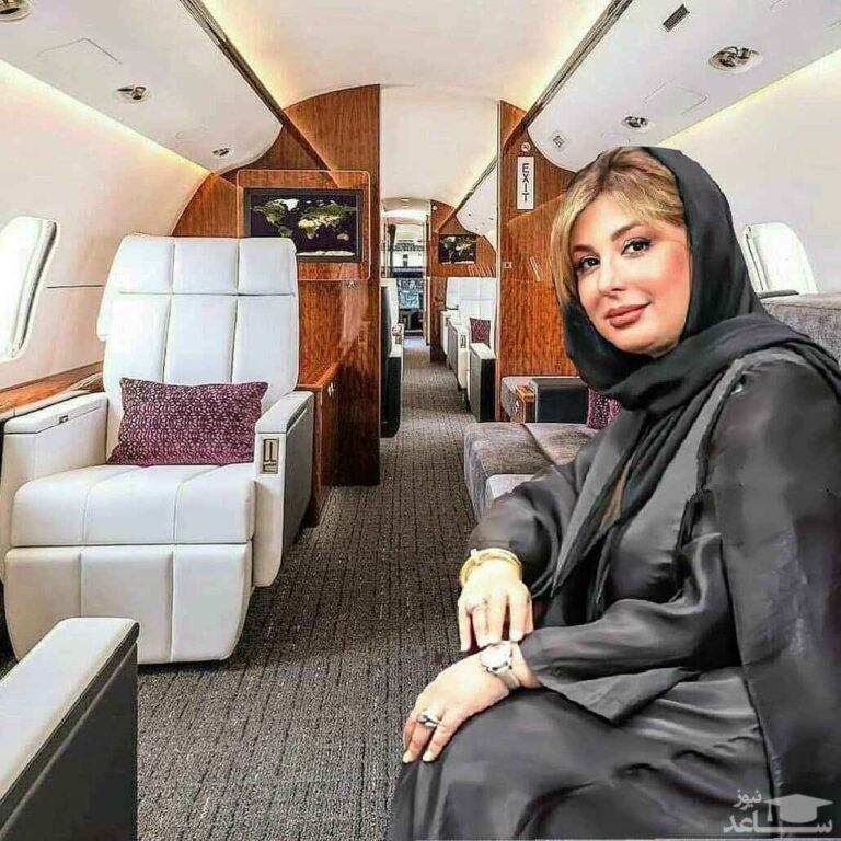 فخر فروشی خانم بازیگر زیبا با هواپیمای شخصی اش + عکس