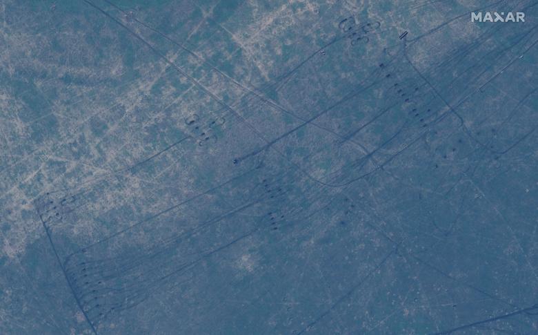تصاویر ماهواره ای از تجمع نیروهای روسی در نزدیکی اوکراین
