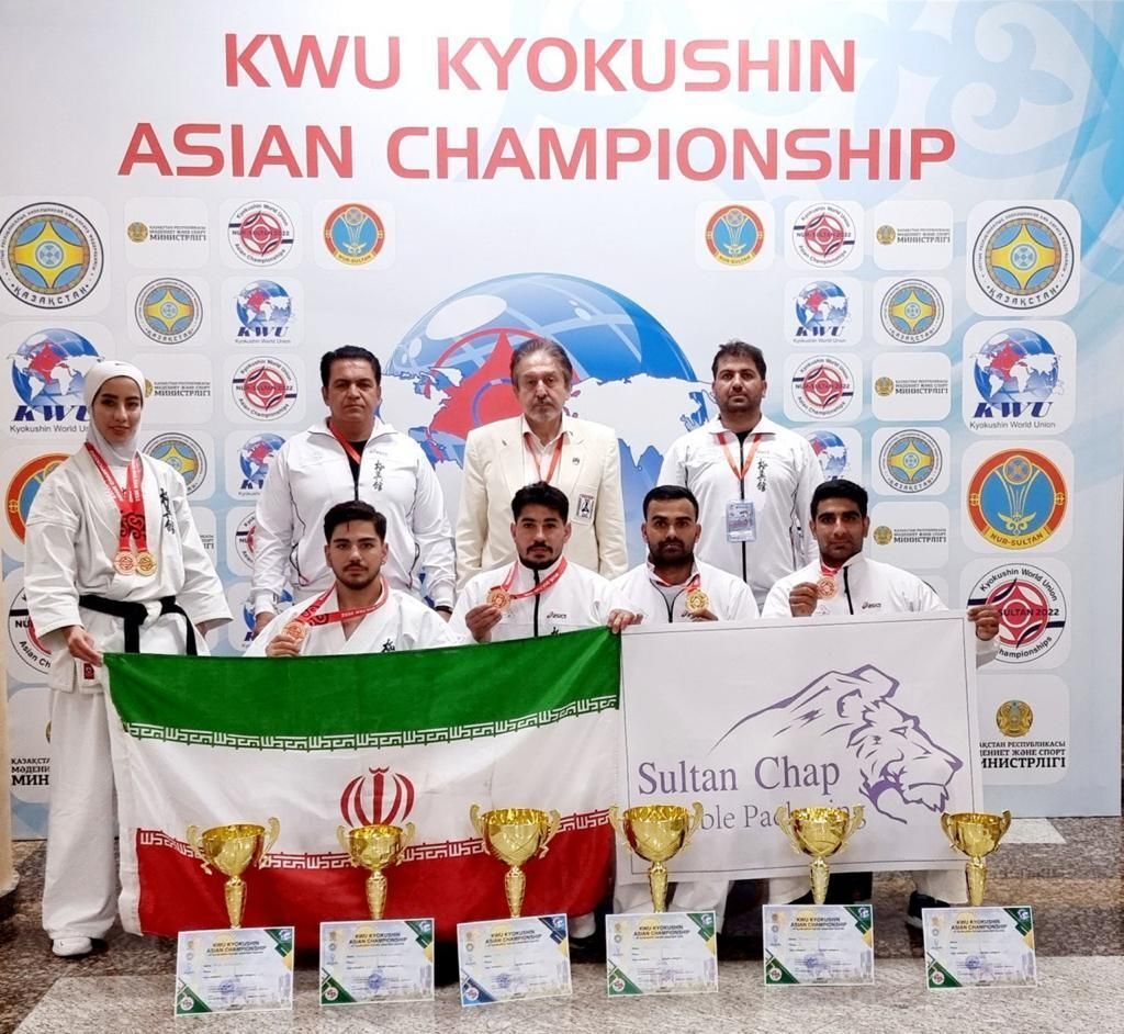 تیم منتخب کیوکوشین کاراته ایران اعزامی به نایب قهرمان آسیا شد