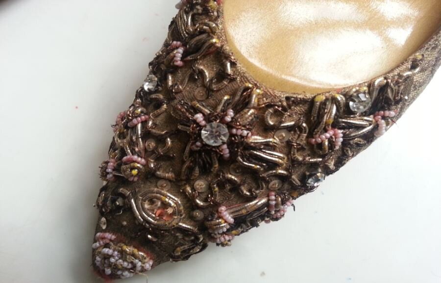 خودنمایی فرح با کفش سلطنتی از برند دیور در دیدار با کندی+ عکس