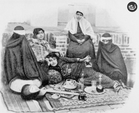 پوشش جالب زنان ایرانی در دوران قاجار + تصاویر